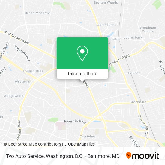 Mapa de Tvo Auto Service