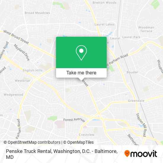 Penske Truck Rental map
