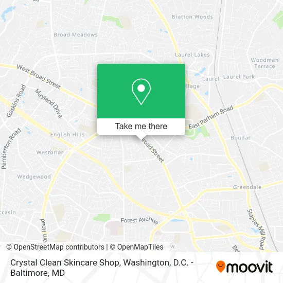 Crystal Clean Skincare Shop map