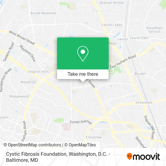 Cystic Fibrosis Foundation map