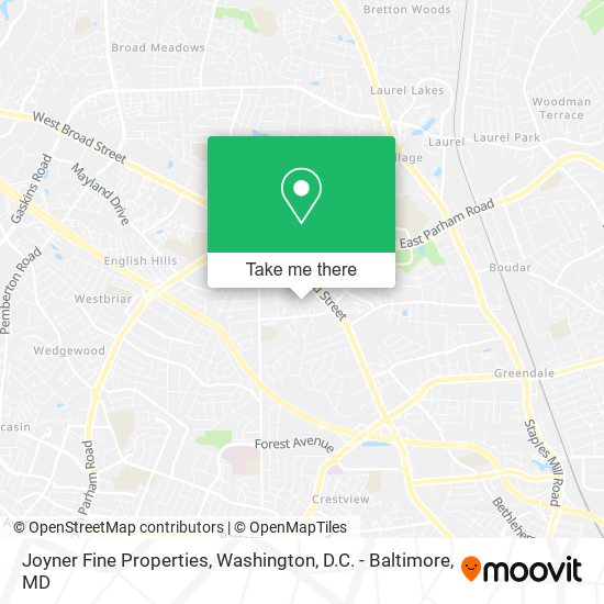 Joyner Fine Properties map