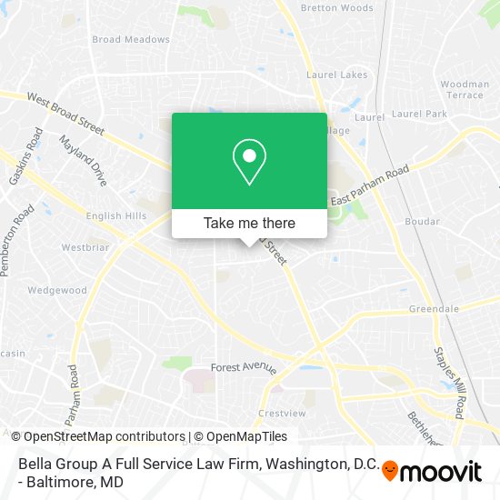 Mapa de Bella Group A Full Service Law Firm
