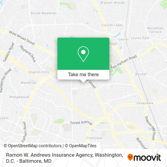 Ramon W. Andrews Insurance Agency map