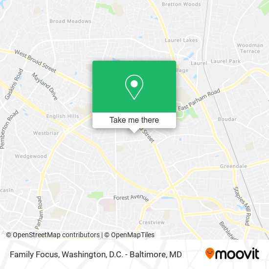 Family Focus map