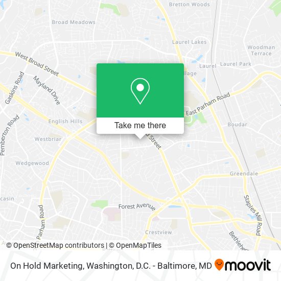 On Hold Marketing map