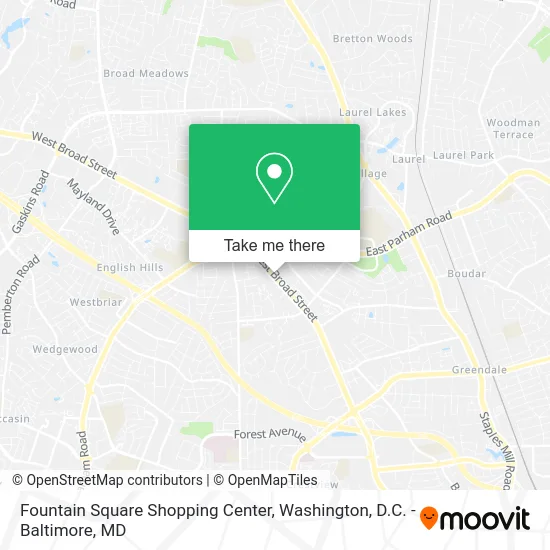 Fountain Square Shopping Center map