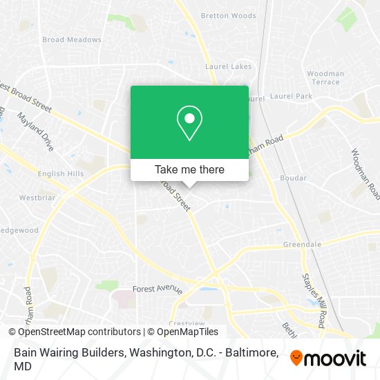 Bain Wairing Builders map