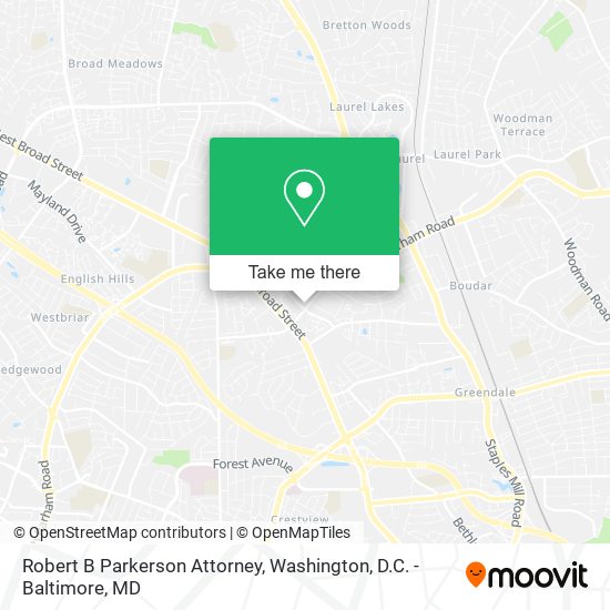 Robert B Parkerson Attorney map