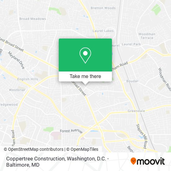 Mapa de Coppertree Construction