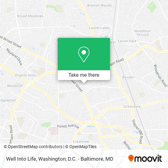 Well Into Life map