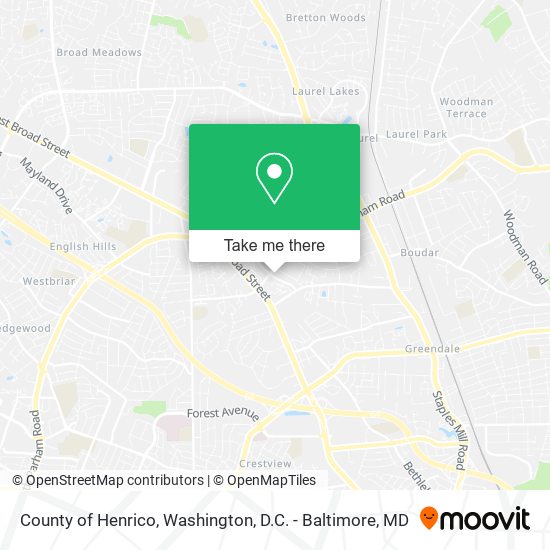 County of Henrico map