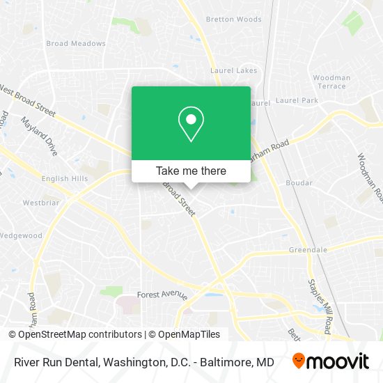 River Run Dental map