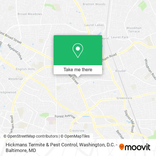 Hickmans Termite & Pest Control map