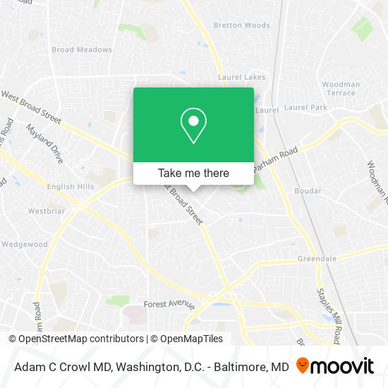 Adam C Crowl MD map