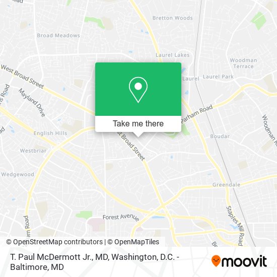 T. Paul McDermott Jr., MD map