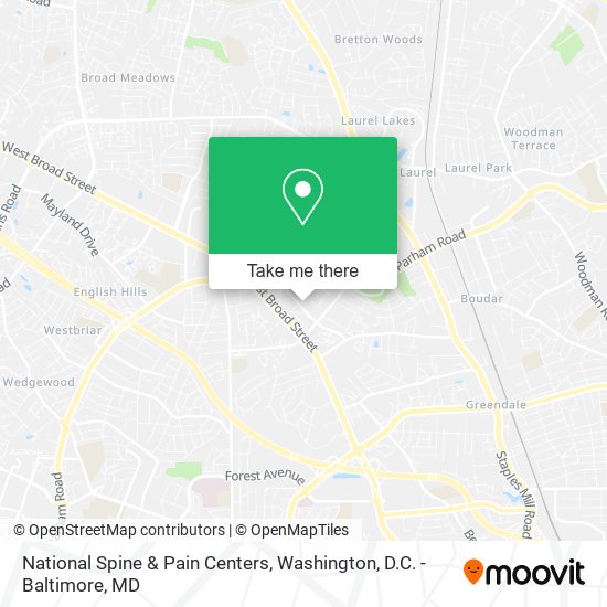 National Spine & Pain Centers map