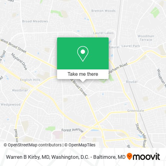 Mapa de Warren B Kirby, MD