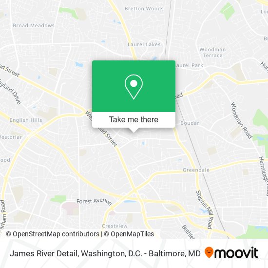 Mapa de James River Detail