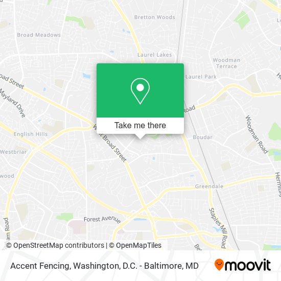 Accent Fencing map