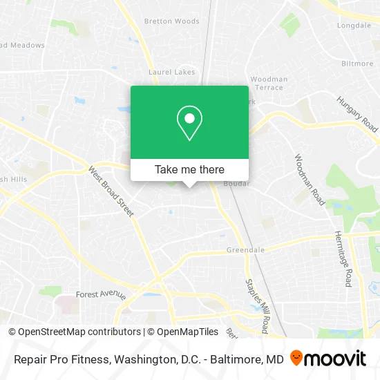 Repair Pro Fitness map