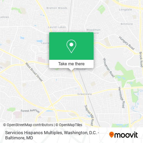 Servicios Hispanos Multiples map