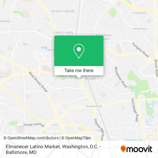 Elmanecer Latino Market map