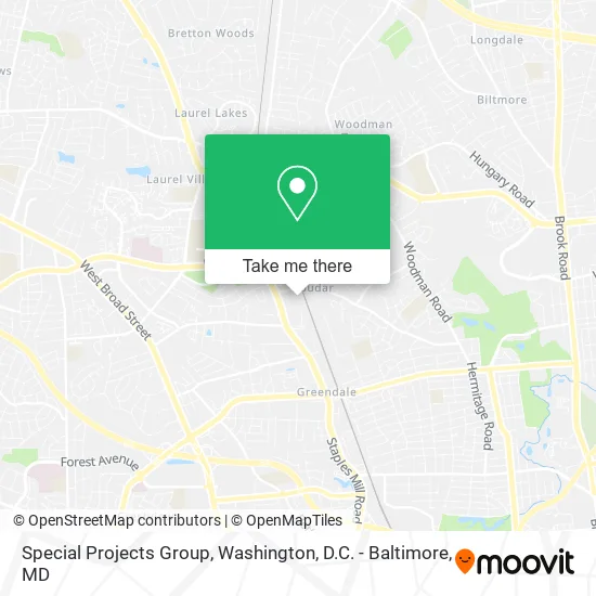 Special Projects Group map