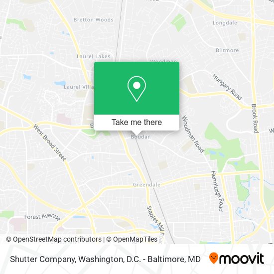 Shutter Company map