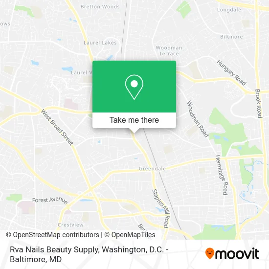 Rva Nails Beauty Supply map
