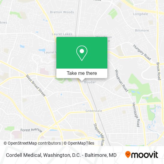 Cordell Medical map