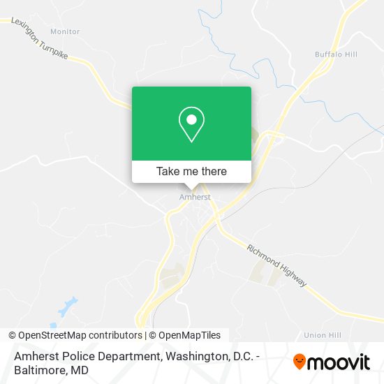 Amherst Police Department map
