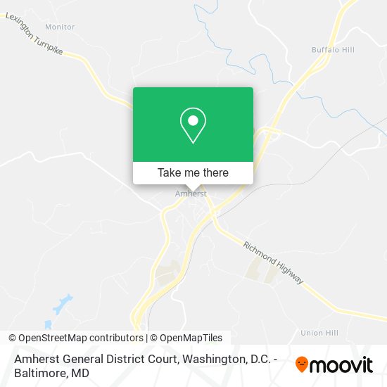 Amherst General District Court map
