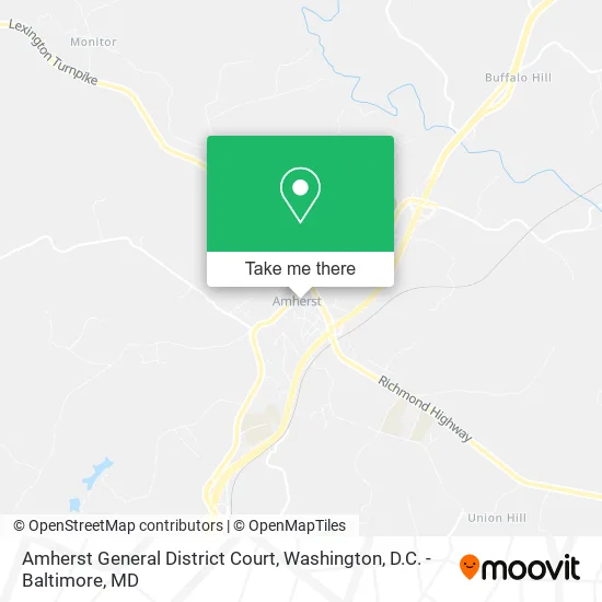 Mapa de Amherst General District Court