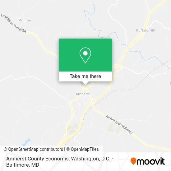 Amherst County Economis map
