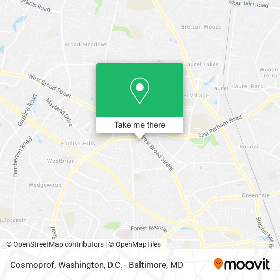 Cosmoprof map