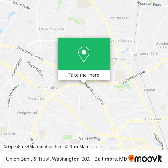 Union Bank & Trust map