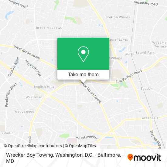 Wrecker Boy Towing map