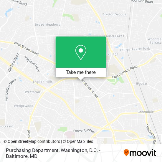 Mapa de Purchasing Department