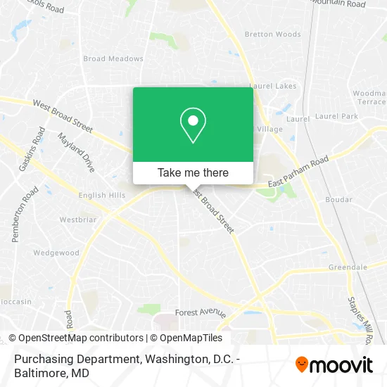 Purchasing Department map