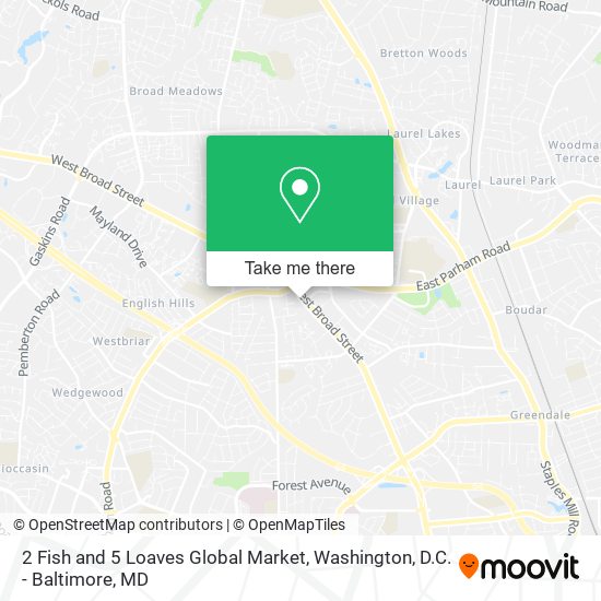 2 Fish and 5 Loaves Global Market map