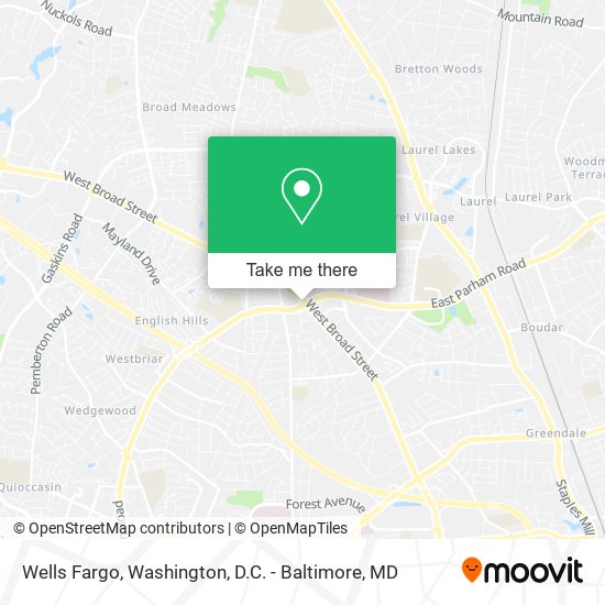 Mapa de Wells Fargo