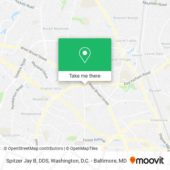 Spitzer Jay B, DDS map