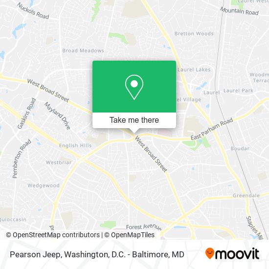 Pearson Jeep map