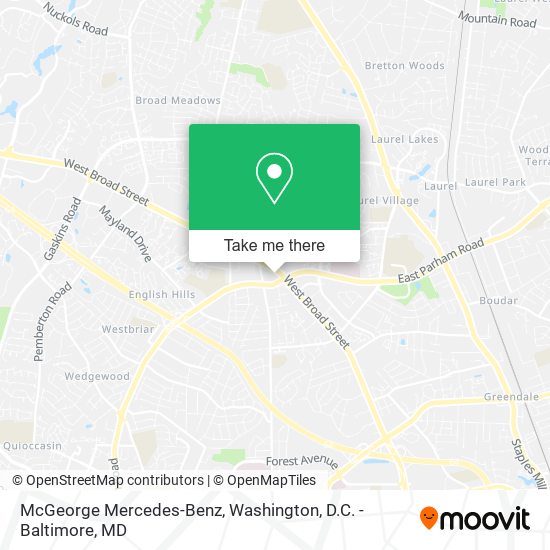 McGeorge Mercedes-Benz map