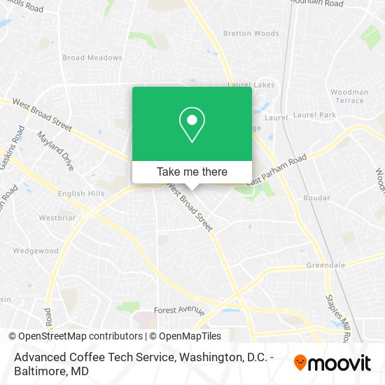 Advanced Coffee Tech Service map