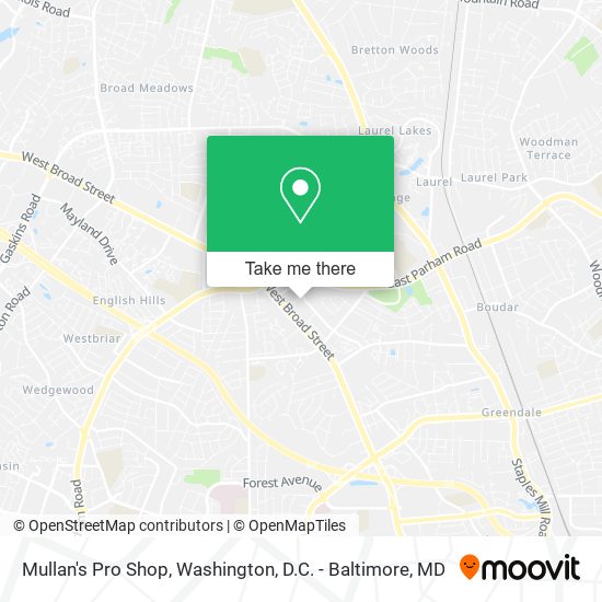 Mullan's Pro Shop map