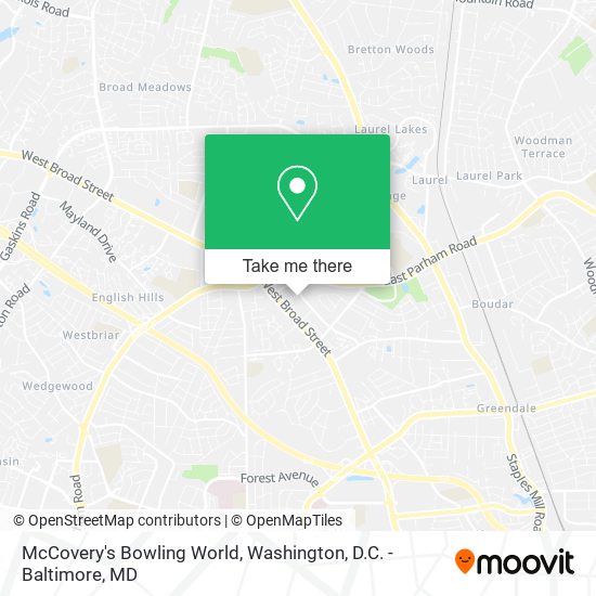 Mapa de McCovery's Bowling World