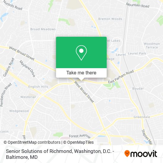 Senior Solutions of Richmond map