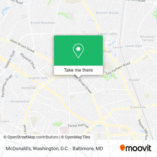 McDonald's map