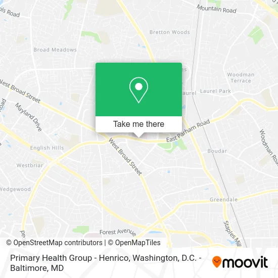 Primary Health Group - Henrico map